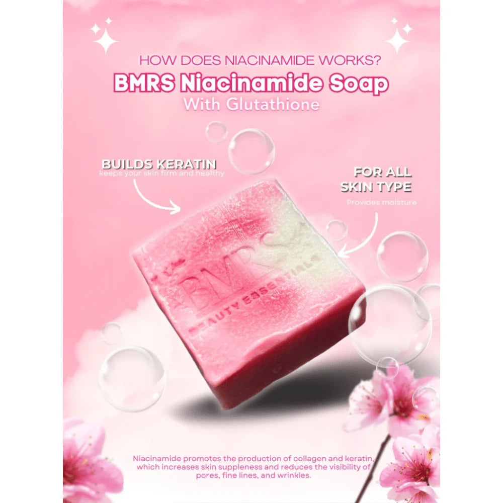 bmrs niacinamide with glutathione soap alpha arbutin BMRS NIACINAMIDE WITH GLUTATHIONE PREMIUM