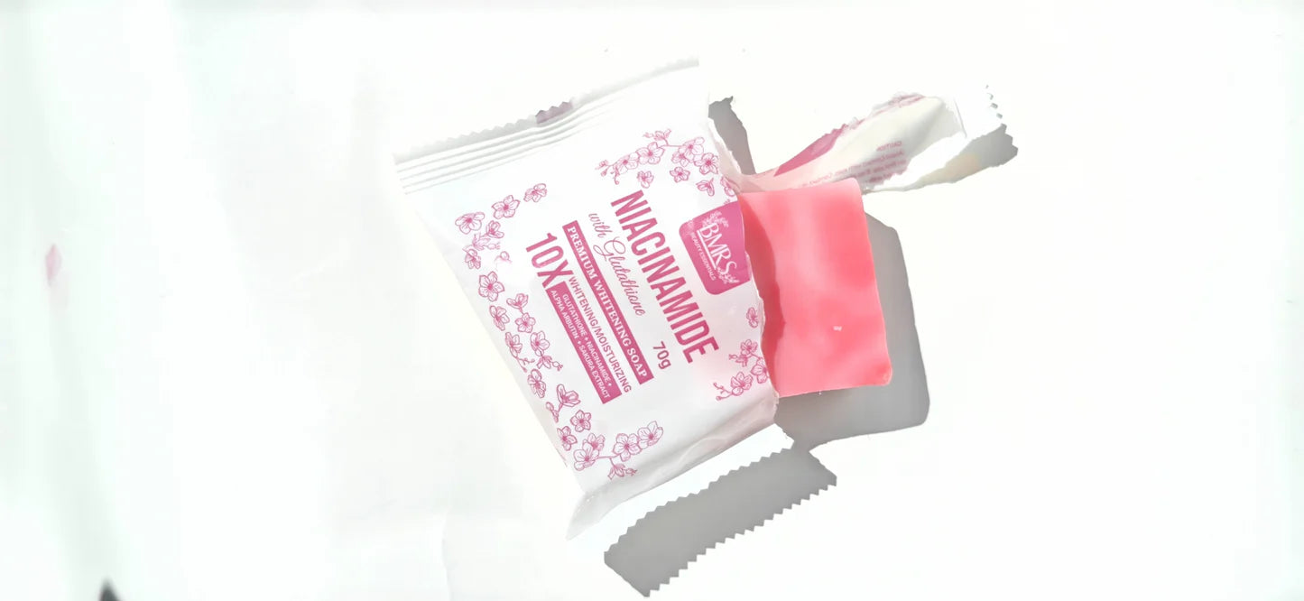 BMRS NIACINAMIDE WITH GLUTATHIONE PREMIUM SOAP 70G BMRS NIACINAMIDE WITH GLUTATHIONE PREMIUM SOAP 70G